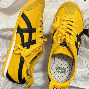 Onitsuka Tiger MEXICO 66 Women's Yellow Casual Sneakers [Multiple Sizes]